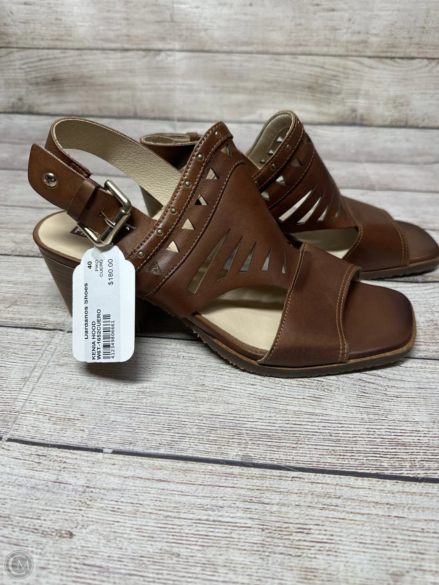 Sandals Heels Block By Pikolinos In Brown, Size: 9