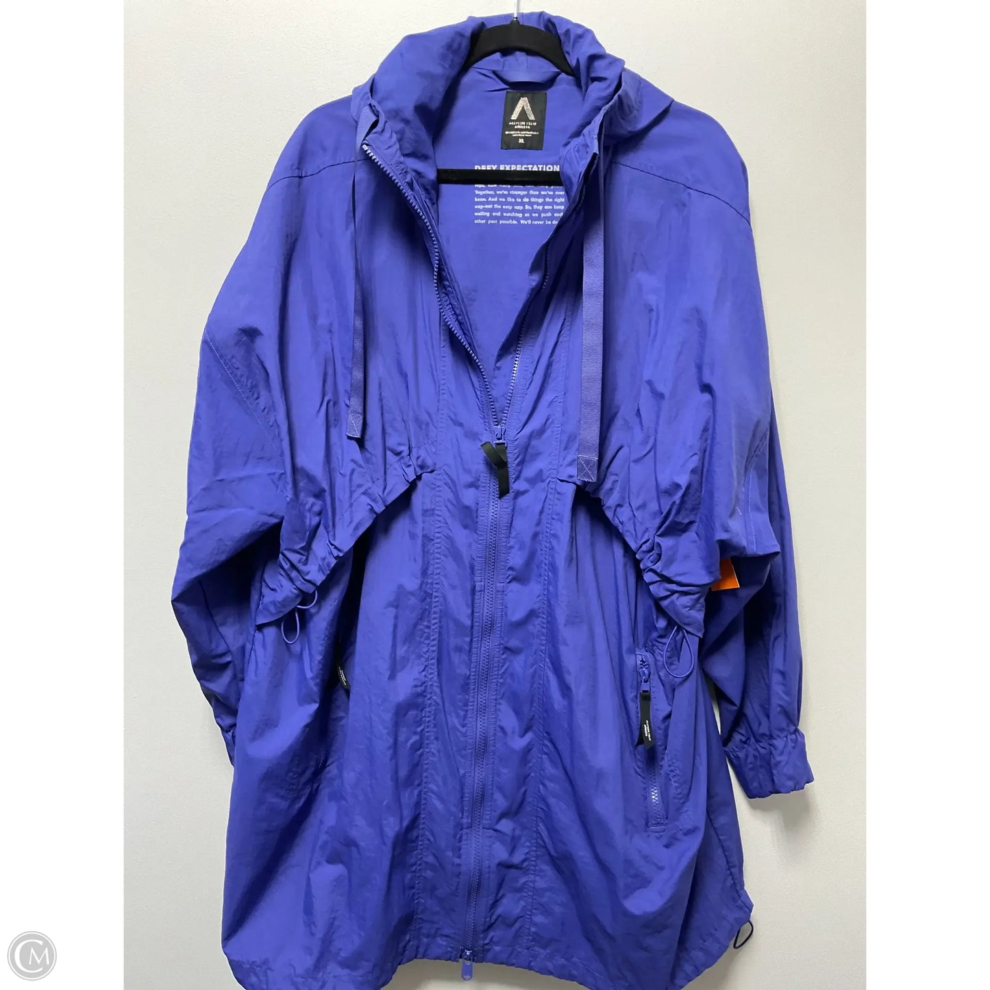 Jacket Windbreaker By Athleta In Blue, Size: Xl