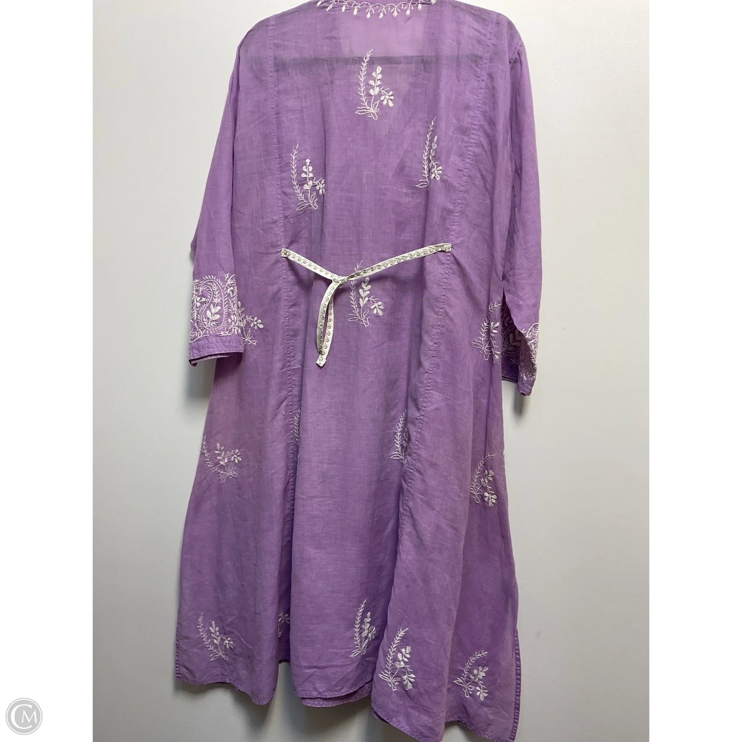 Dress Casual Maxi By Clothes Mentor In Purple & White, Size: L