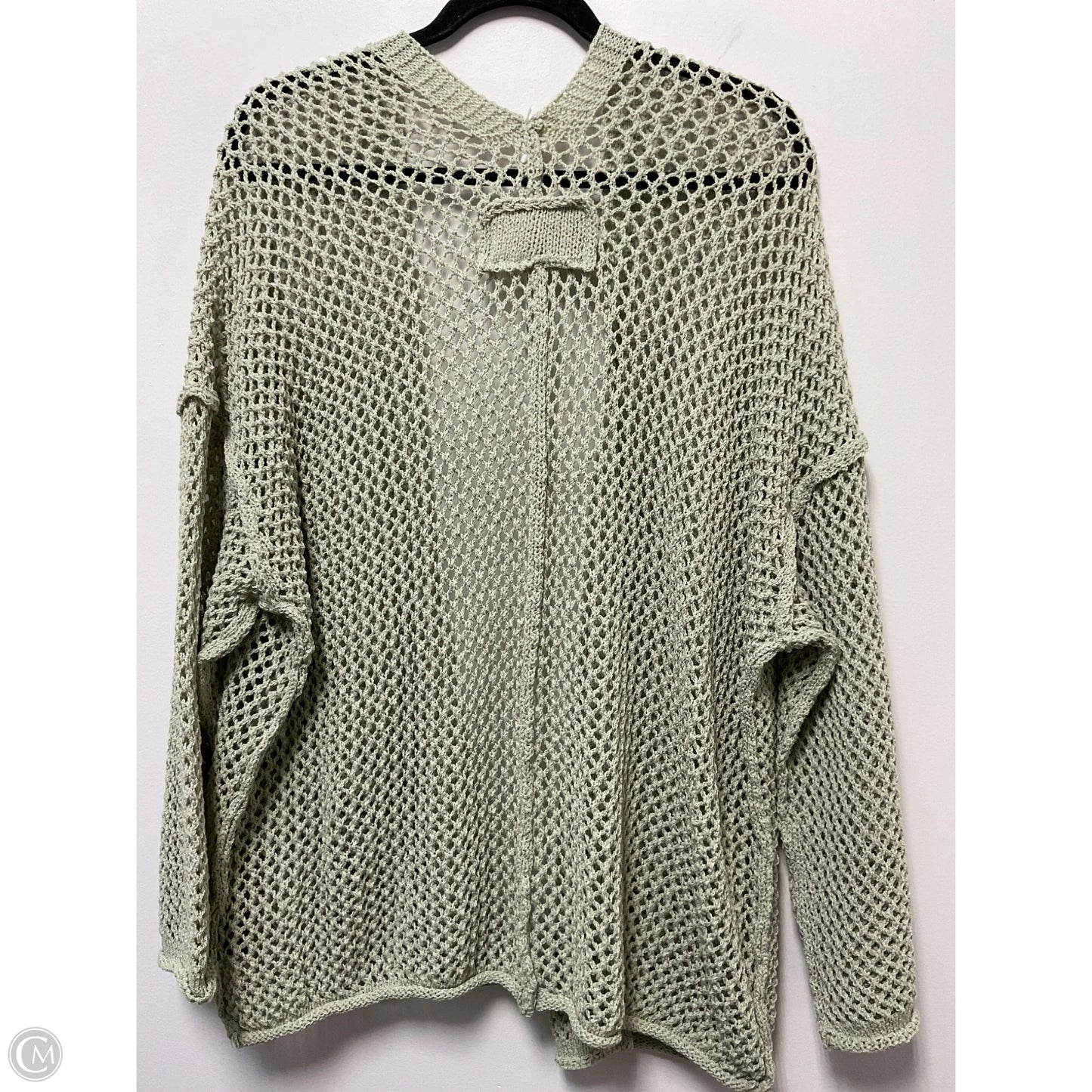 Sweater Cardigan By Pol In Green, Size: L