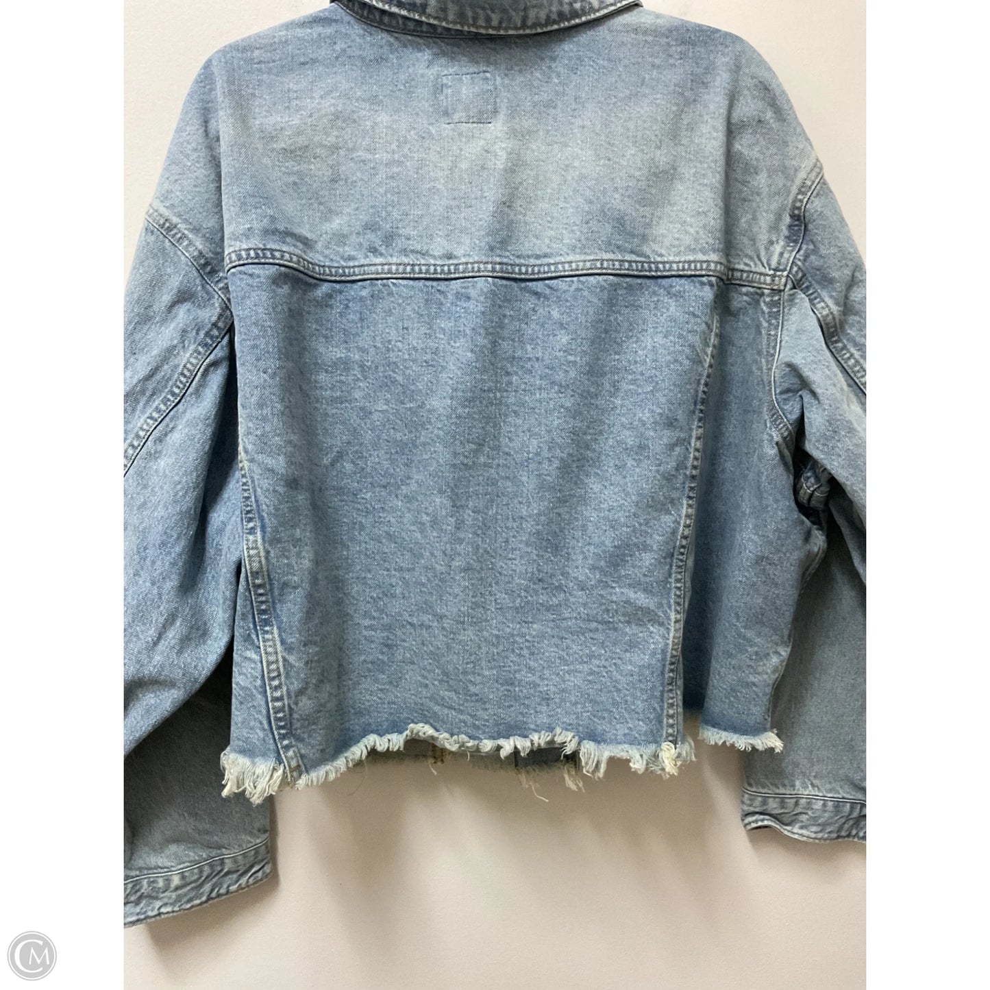 Jacket Denim By Free People In Blue Denim, Size: S