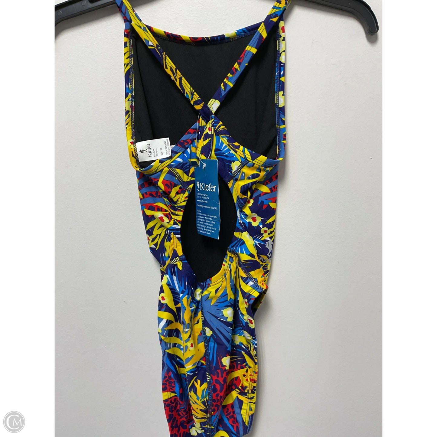Swimsuit By Clothes Mentor In Blue & Yellow, Size: S