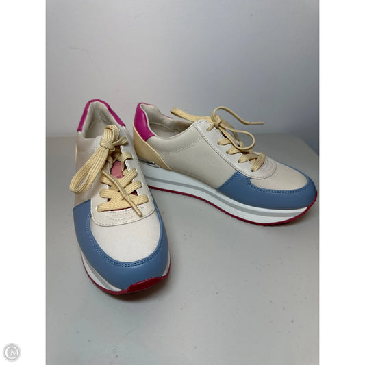 Shoes Sneakers By Michael By Michael Kors In Blue & Cream, Size: 6.5