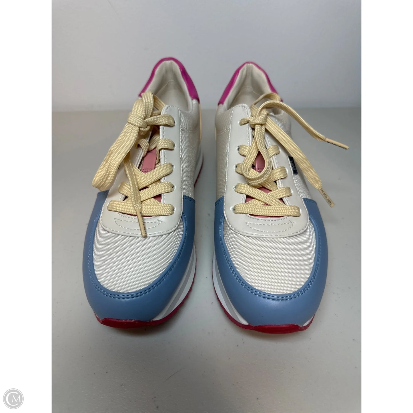 Shoes Sneakers By Michael By Michael Kors In Blue & Cream, Size: 6.5