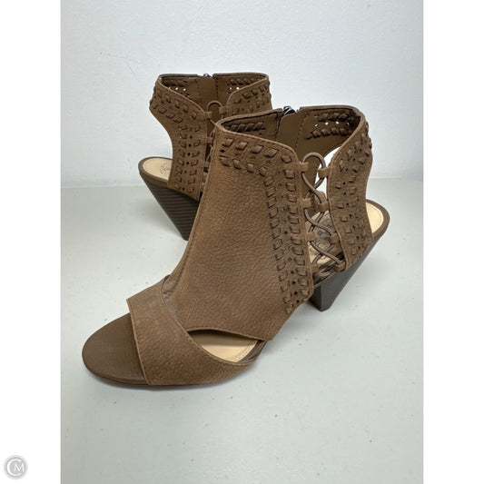 Sandals Heels Block By Vince Camuto In Brown, Size: 6.5