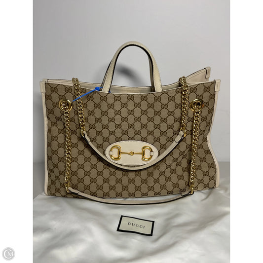 Tote Luxury Designer By Gucci, Size: Large