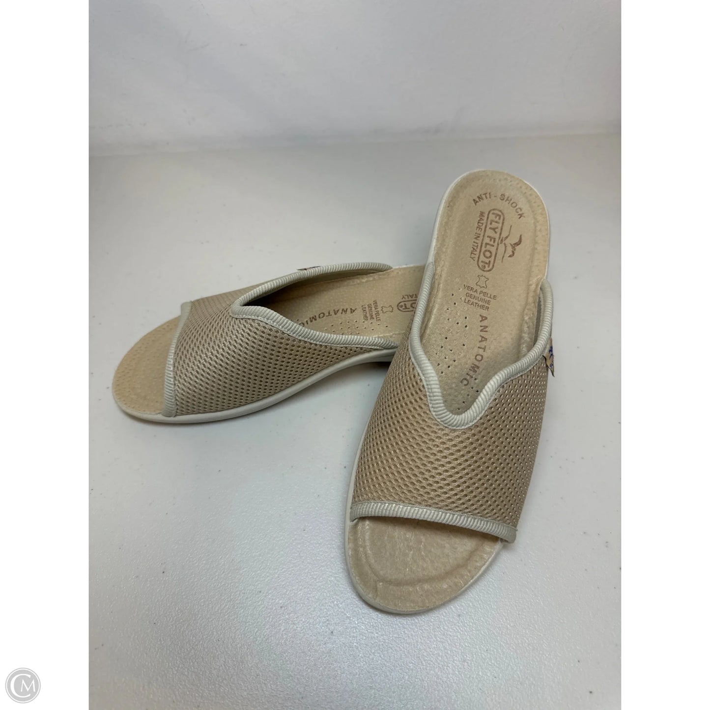 Sandals Heels Wedge By Cmb In Tan, Size: 6.5