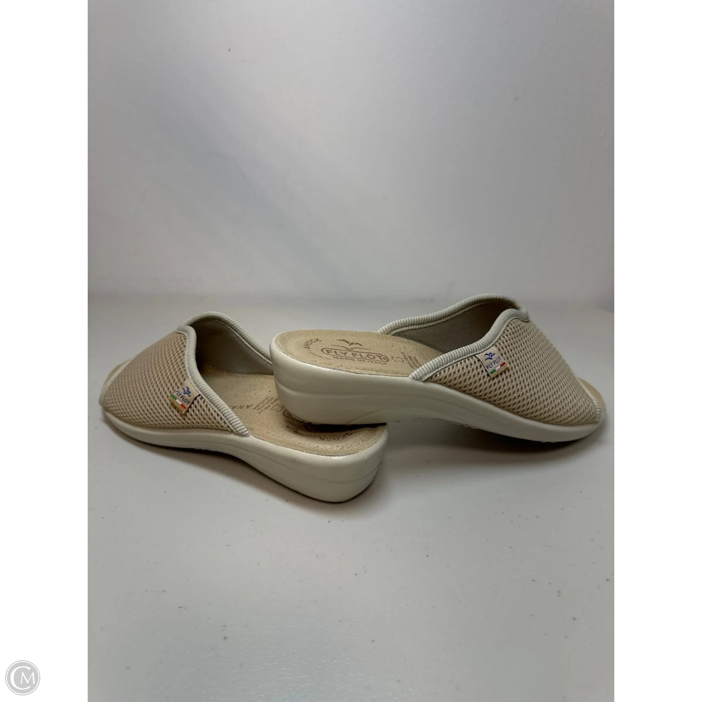 Sandals Heels Wedge By Cmb In Tan, Size: 6.5