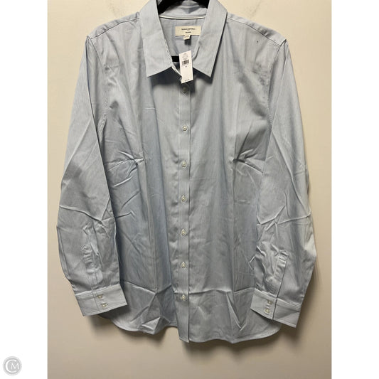 Top Long Sleeve Basic By Banana Republic In Striped Pattern, Size: 18