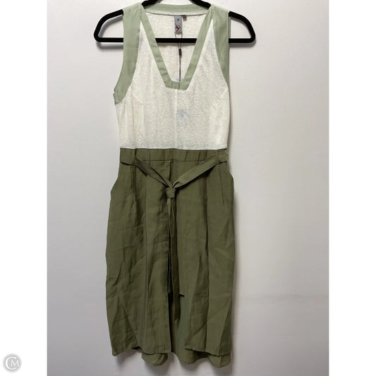 Dress Casual Short By Clothes Mentor In Cream & Green, Size: S