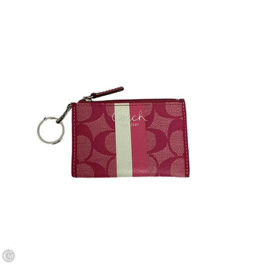 Coin Purse Designer By Coach, Size: Small