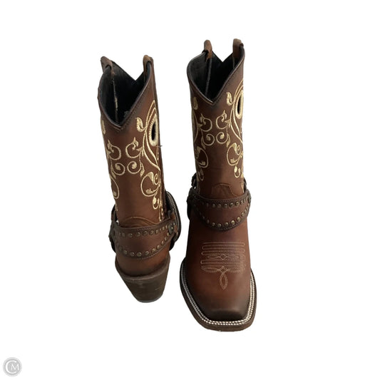 Boots Western By Cmb In Brown & Cream, Size: 6