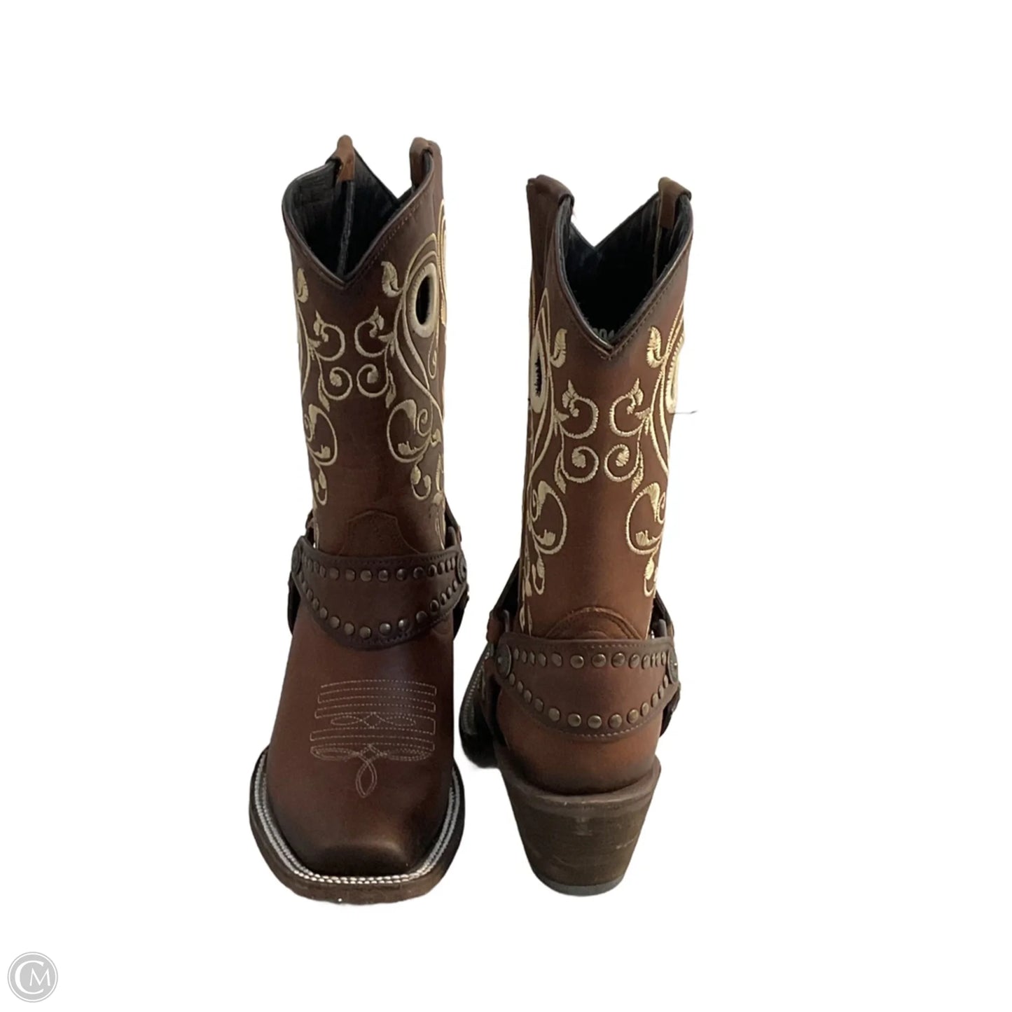 Boots Western By Cmb In Brown & Cream, Size: 6