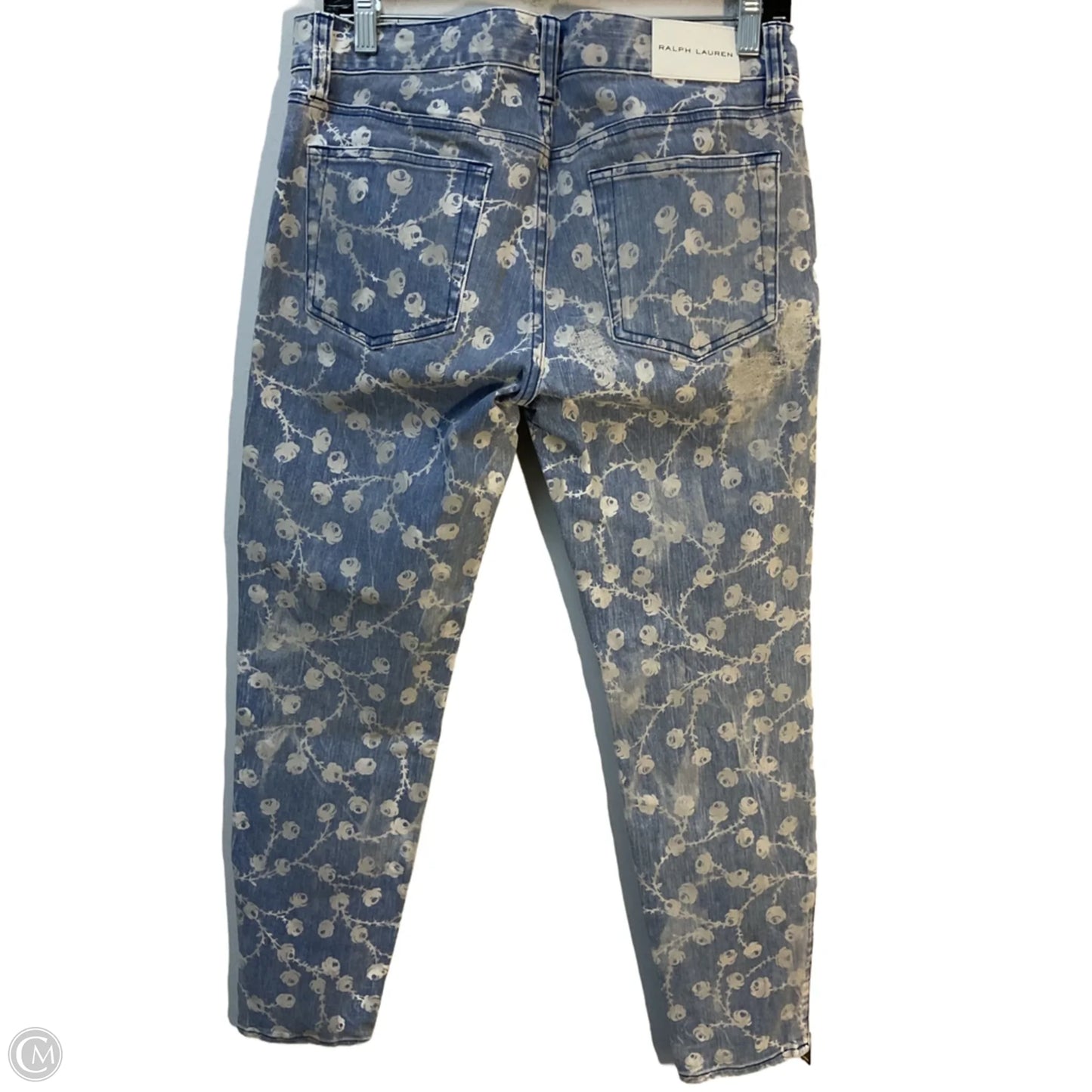 Jeans Skinny By Ralph Lauren Black Label In Blue & White, Size: 6