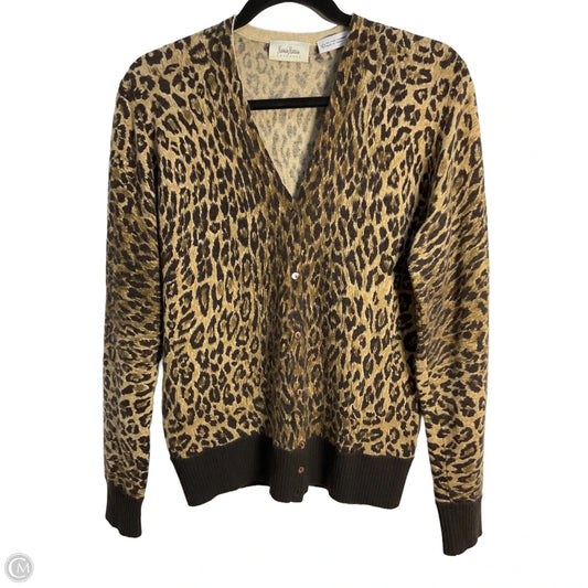 Sweater Cashmere By Neiman Marcus In Leopard Print, Size: L