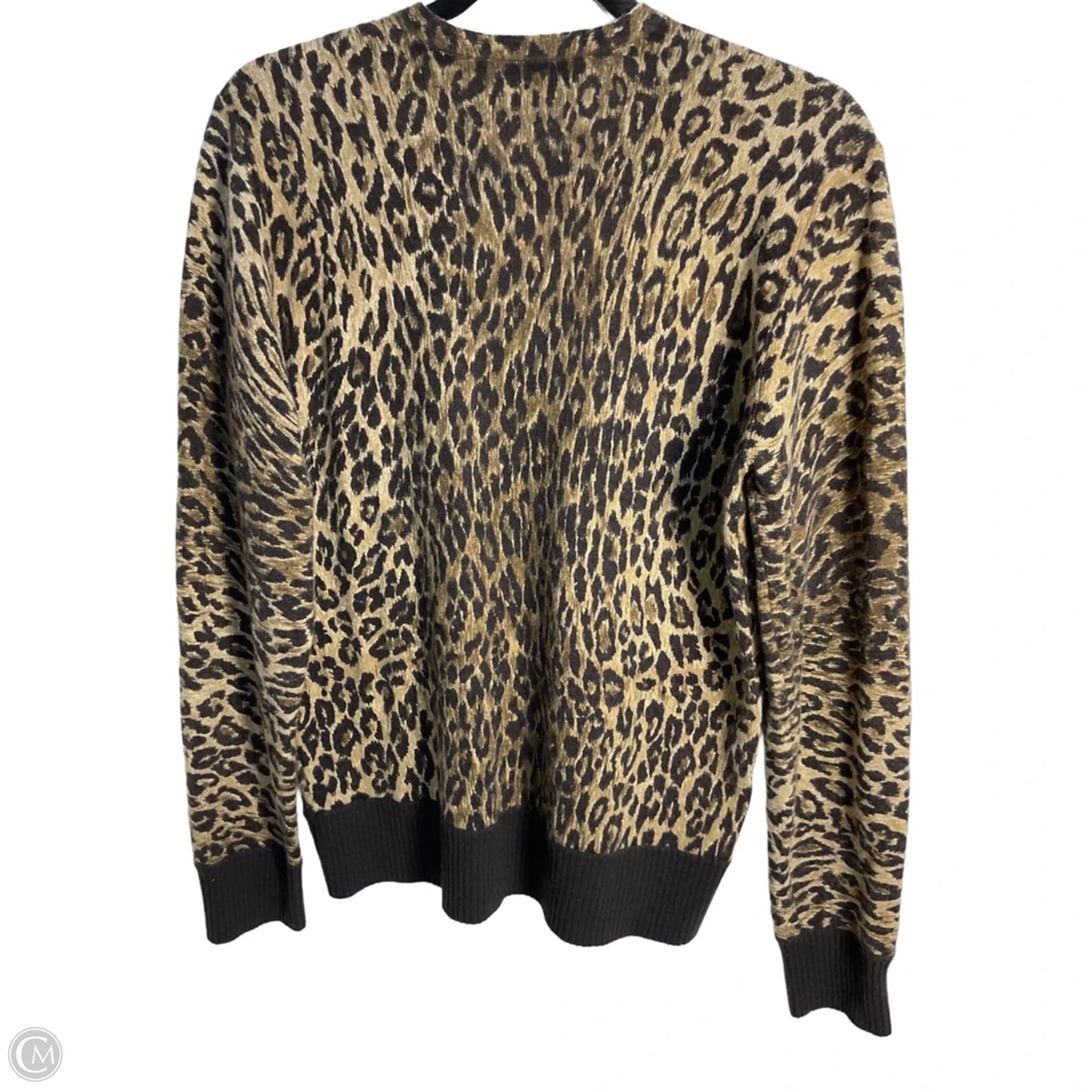 Sweater Cashmere By Neiman Marcus In Leopard Print, Size: L