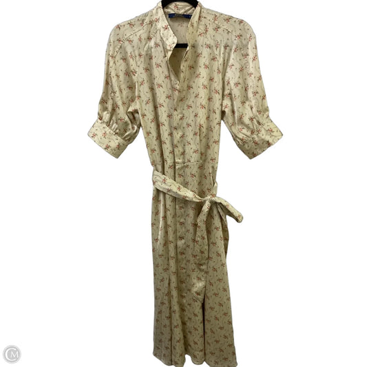 Dress Casual Midi By Polo Ralph Lauren In Floral Print, Size: 6