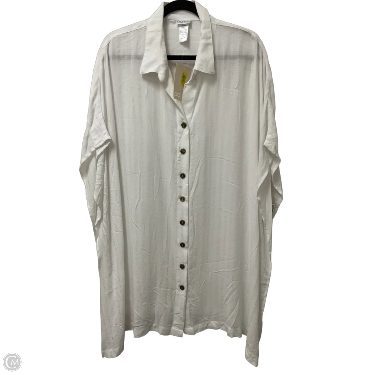 Swimwear Cover-up By Clothes Mentor In White, Size: L