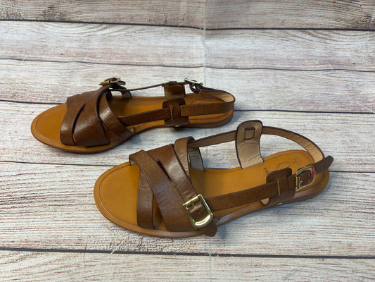 Brown Sandals Flats Cmb, Size 5.5