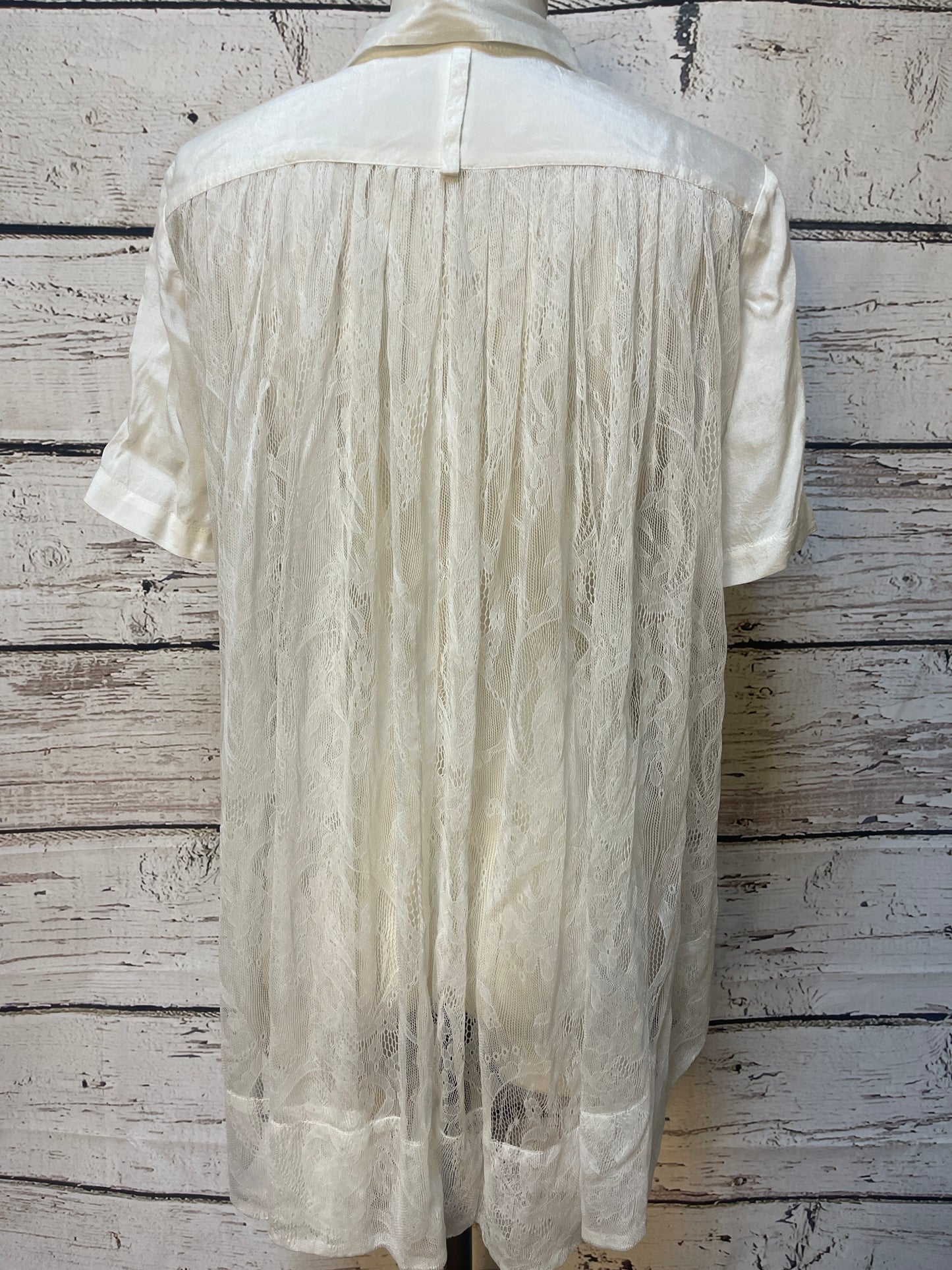 Blouse Short Sleeve By Chan Luu In White, Size: S