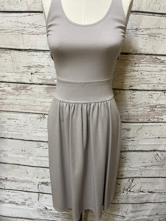 Dress Casual Midi By Armani In Taupe, Size: M