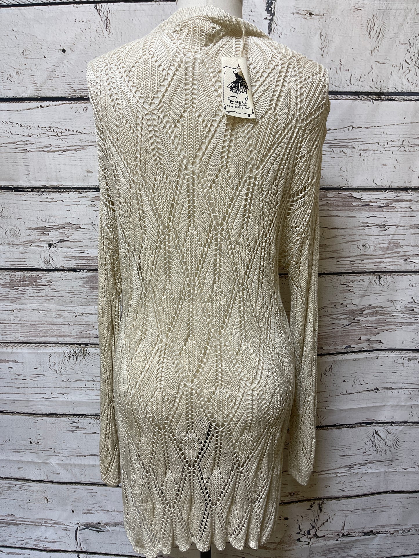 Tunic Long Sleeve By Easel In Beige, Size: M