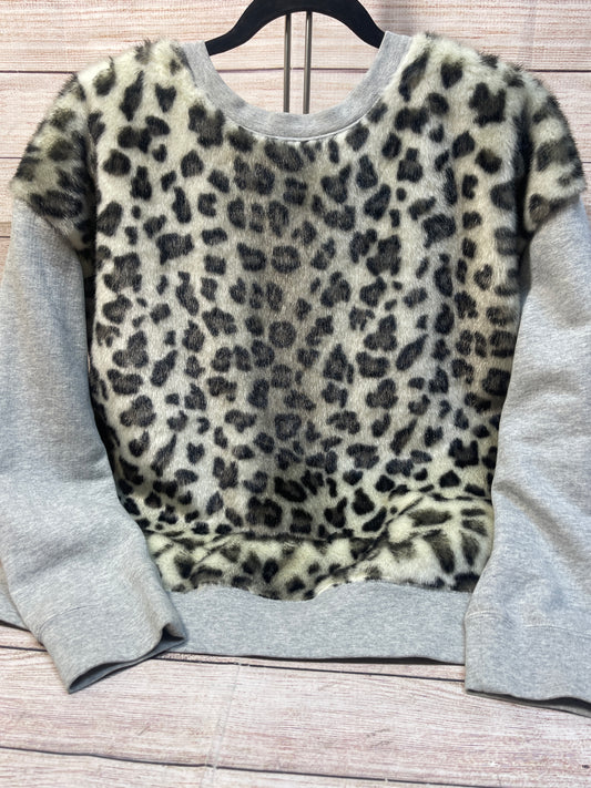 Sweatshirt Crewneck By Kate Spade In Leopard Print, Size: M