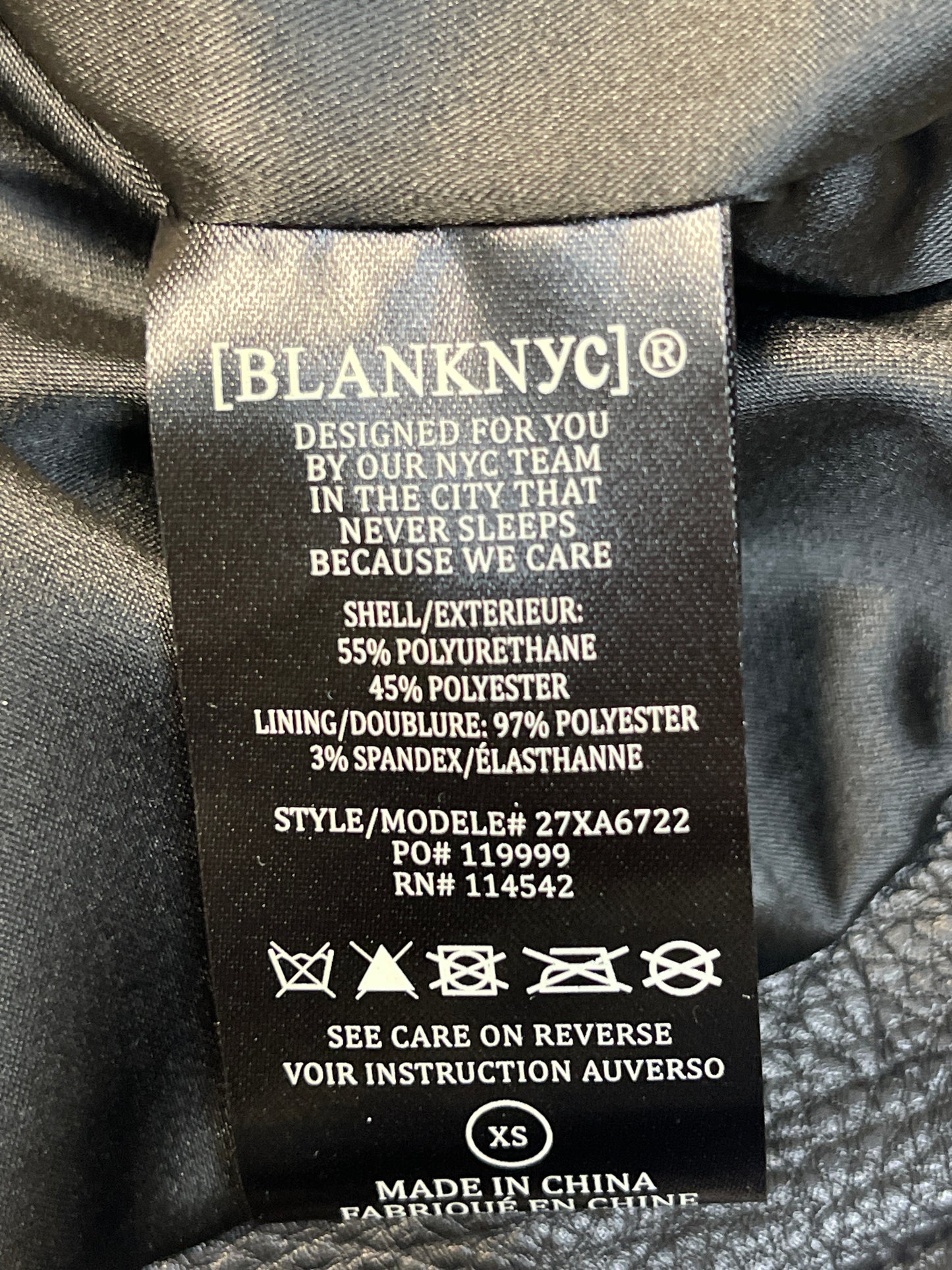 Jacket Moto By Blanknyc In Black, Size: Xs