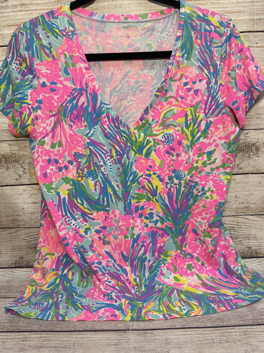 Top Short Sleeve Designer By Lilly Pulitzer  Size: M