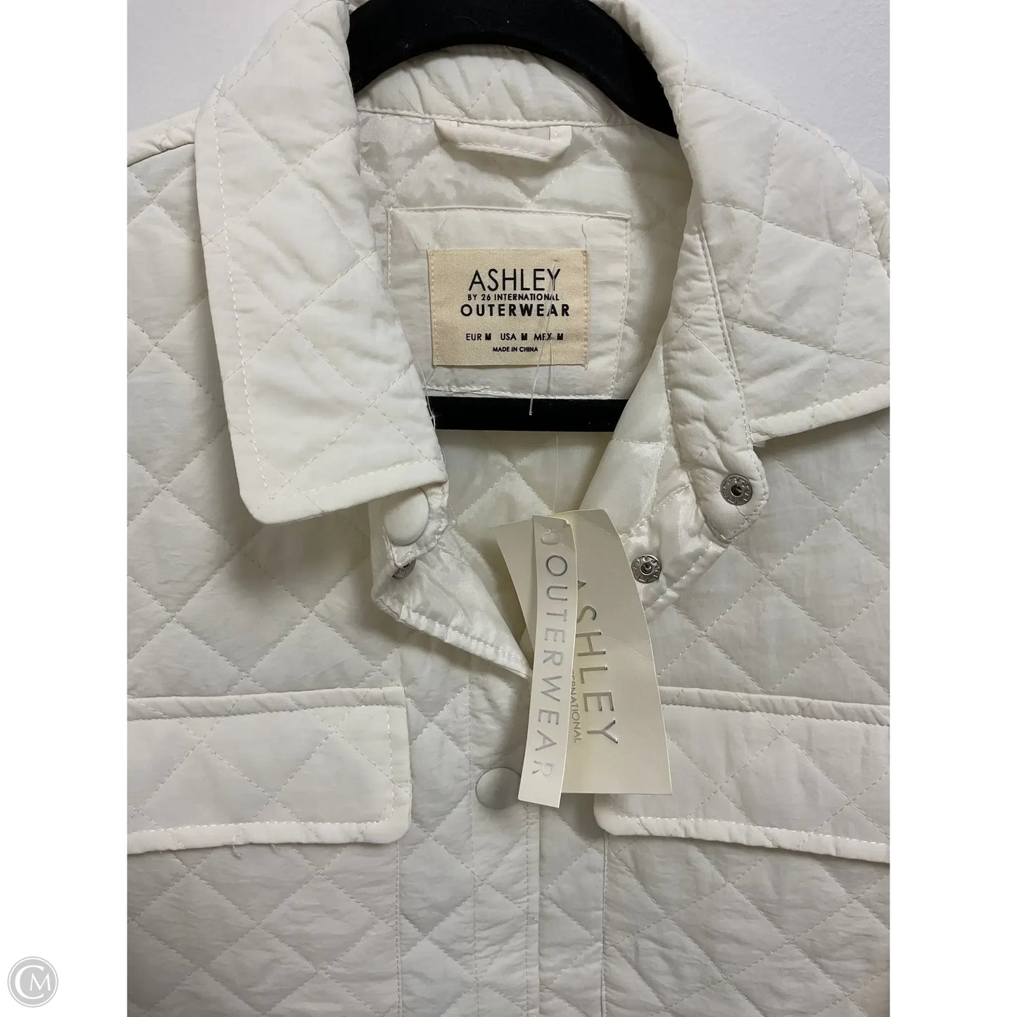 Jacket Shirt By Ashley In Cream, Size: M