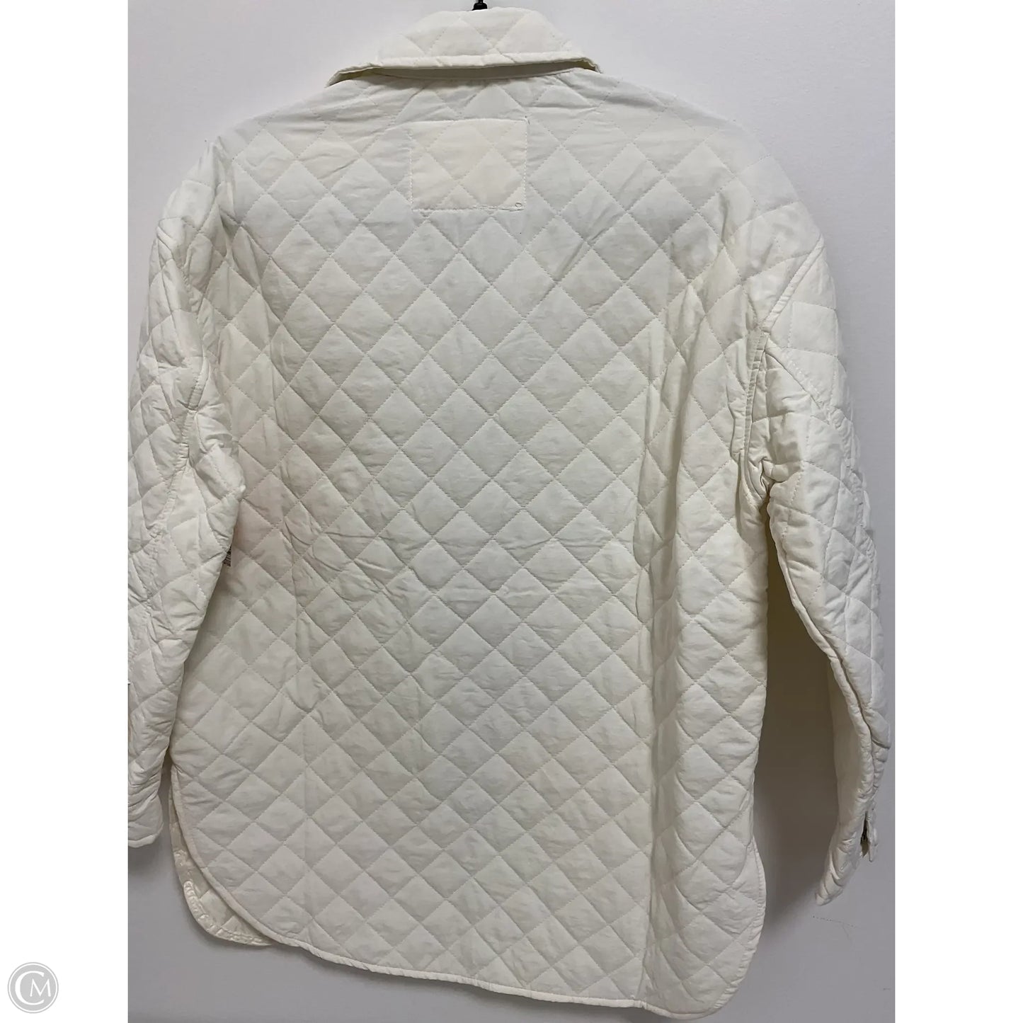 Jacket Shirt By Ashley In Cream, Size: M