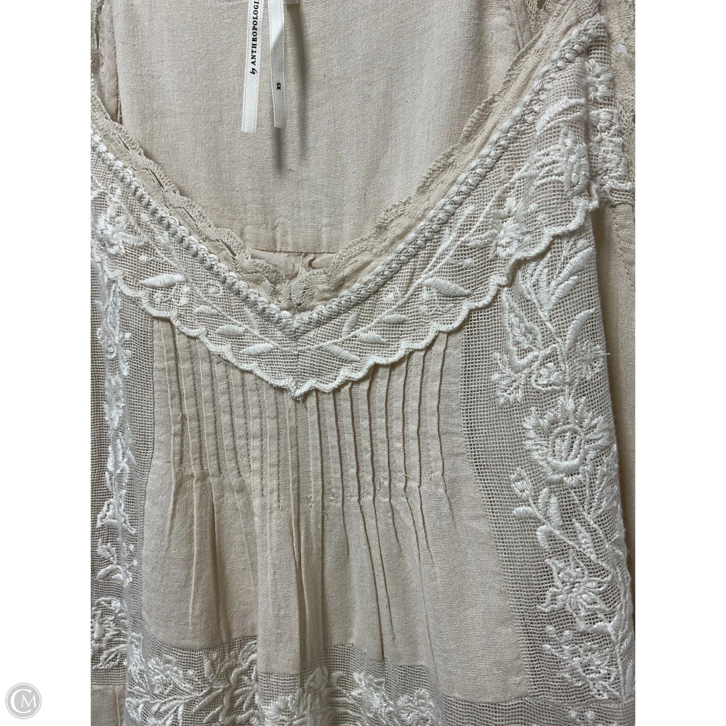 Tunic Sleeveless By Anthropologie In Beige, Size: Xs