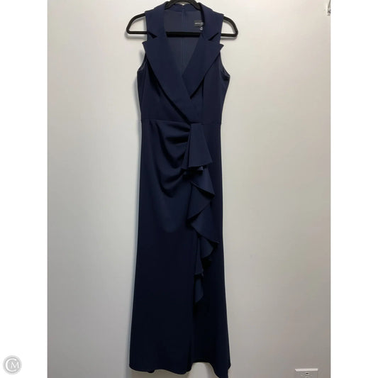 Dress Party Long By Betsy And Adam In Navy, Size: 10