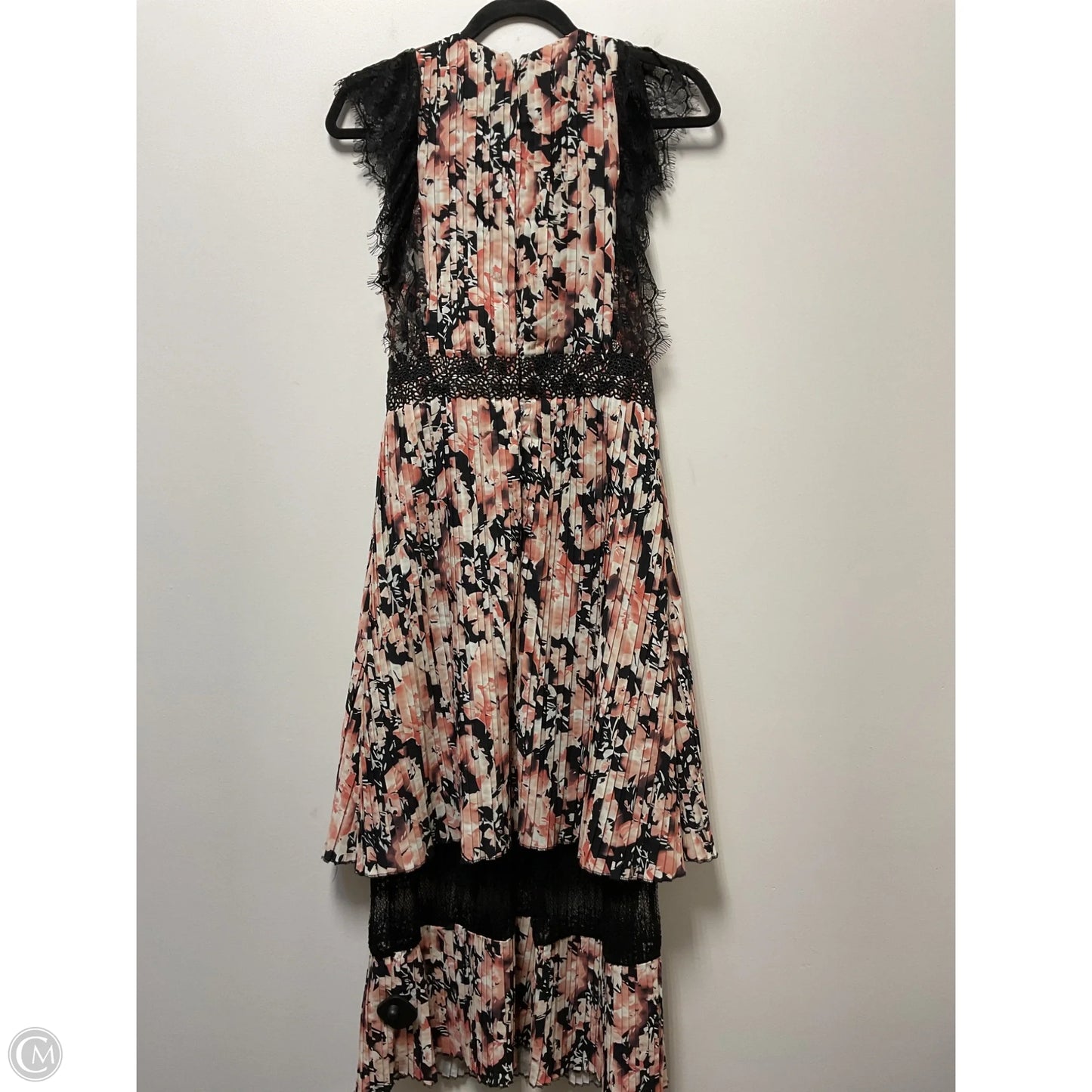 Dress Casual Midi By Anthropologie In Black & Cream, Size: S