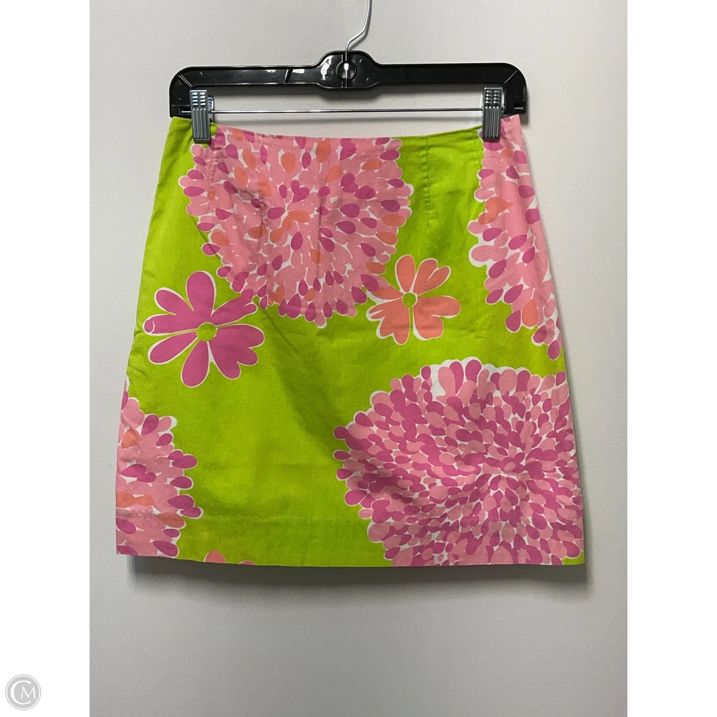 Skirt Designer By Lilly Pulitzer In Green & Pink, Size: 4