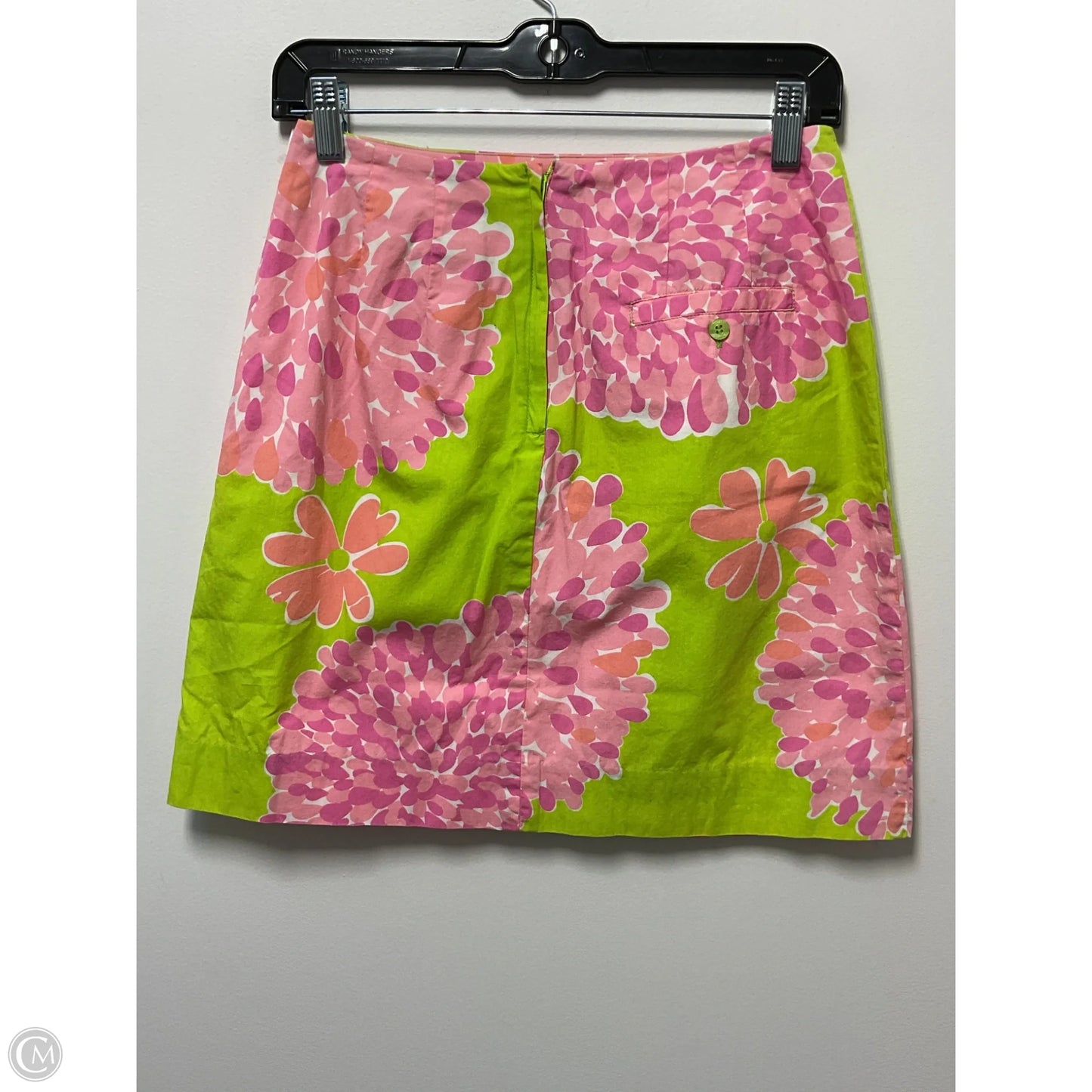 Skirt Designer By Lilly Pulitzer In Green & Pink, Size: 4