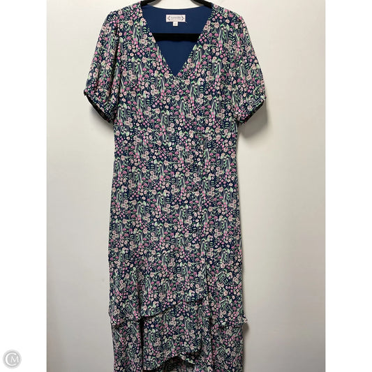 Dress Casual Midi By Nanette By Nanette Lepore In Floral Print, Size: M