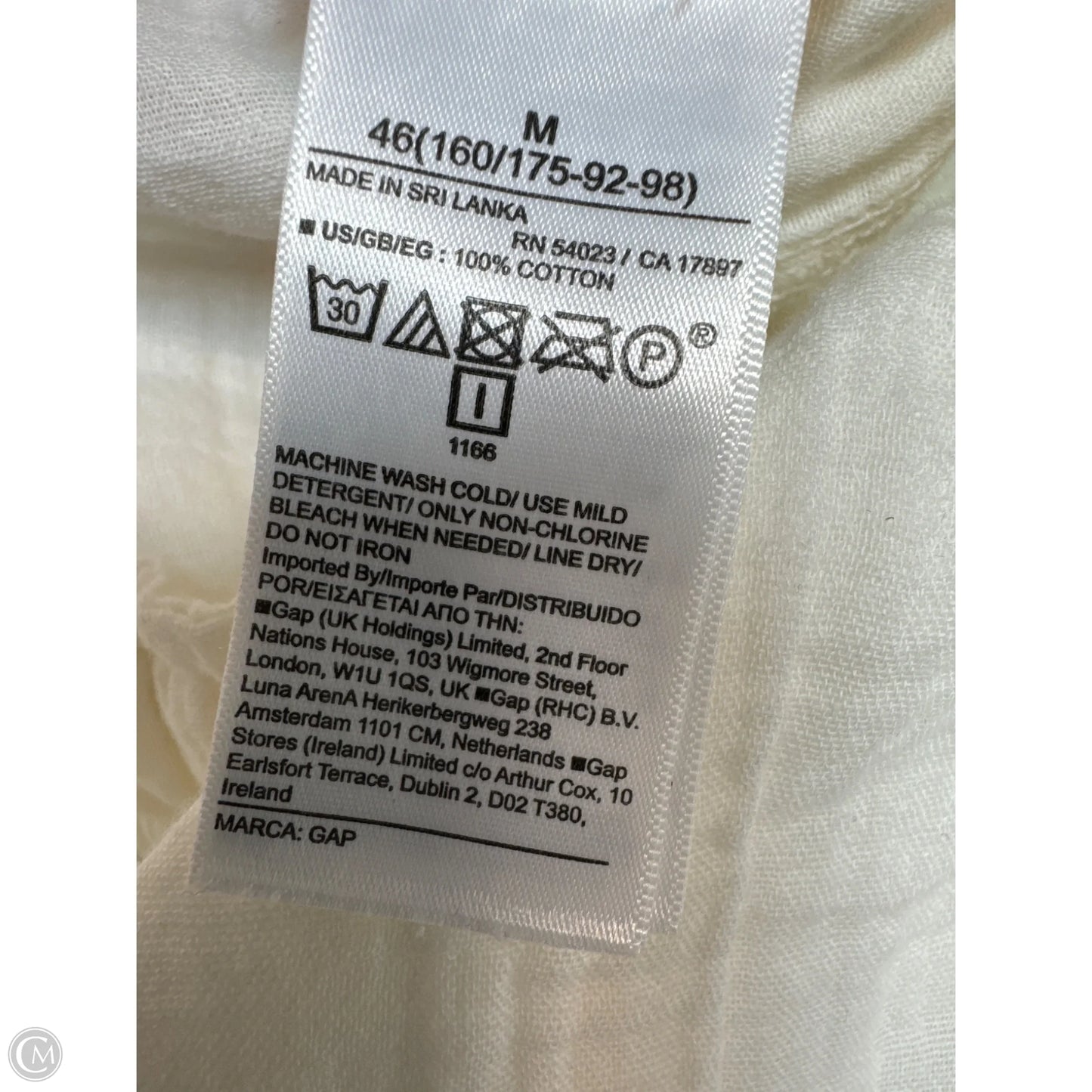 Pants Lounge By Gap In Ivory, Size: M