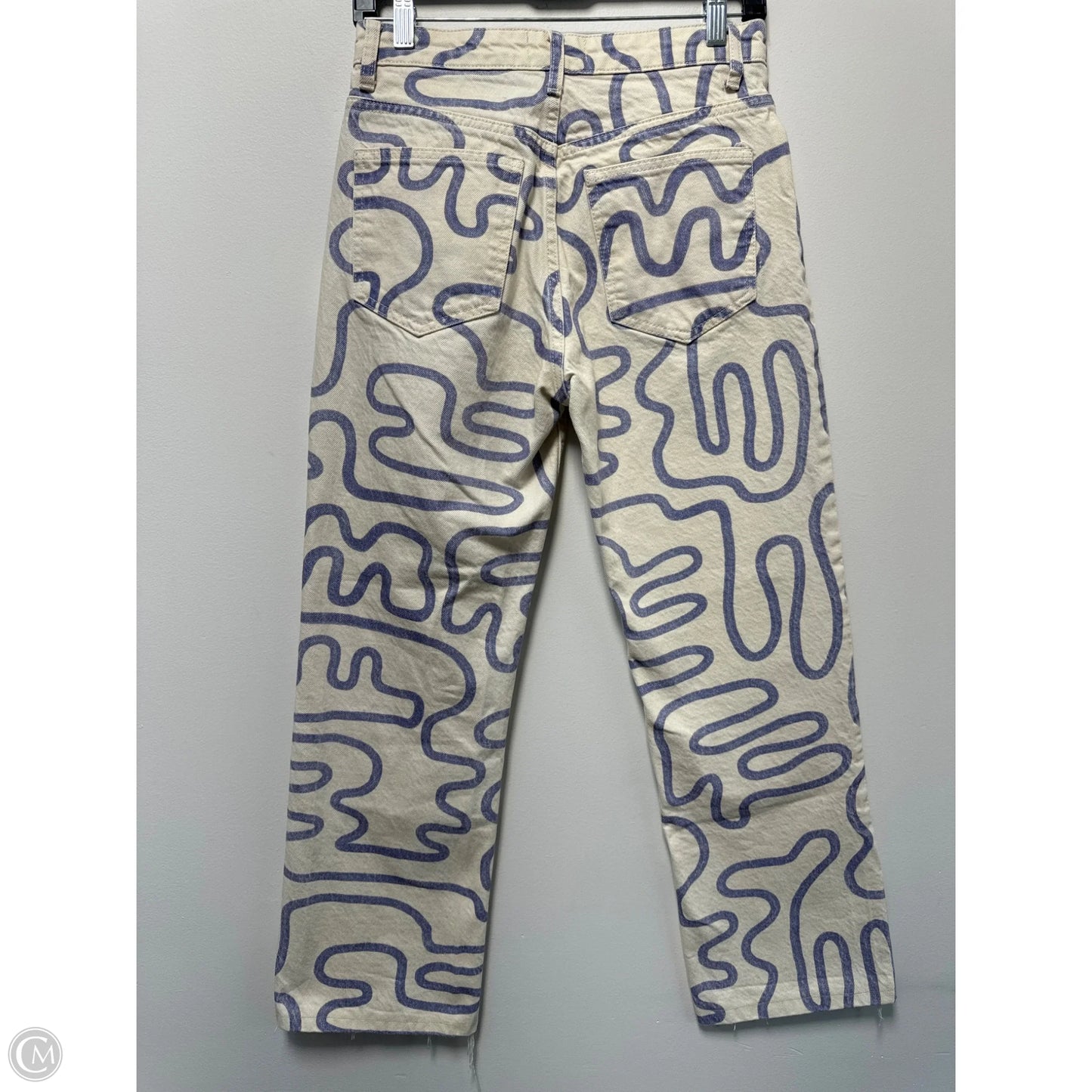 Jeans Straight By Zara In White Denim, Size: 4