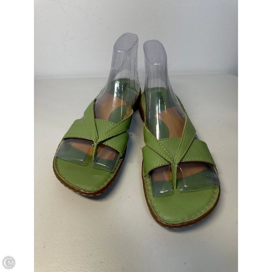 Sandals Flip Flops By Born In Green, Size: 8