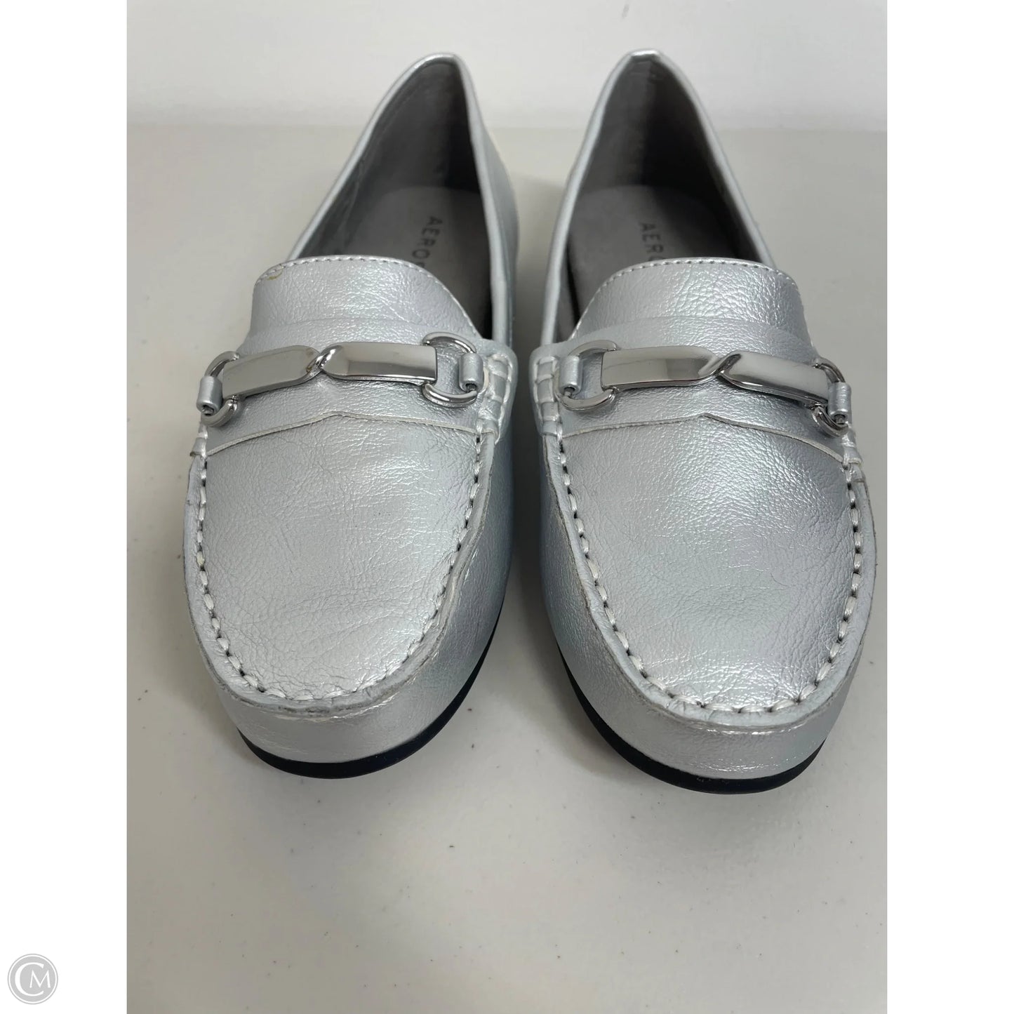 Shoes Flats By Aerosoles In Silver, Size: 6.5