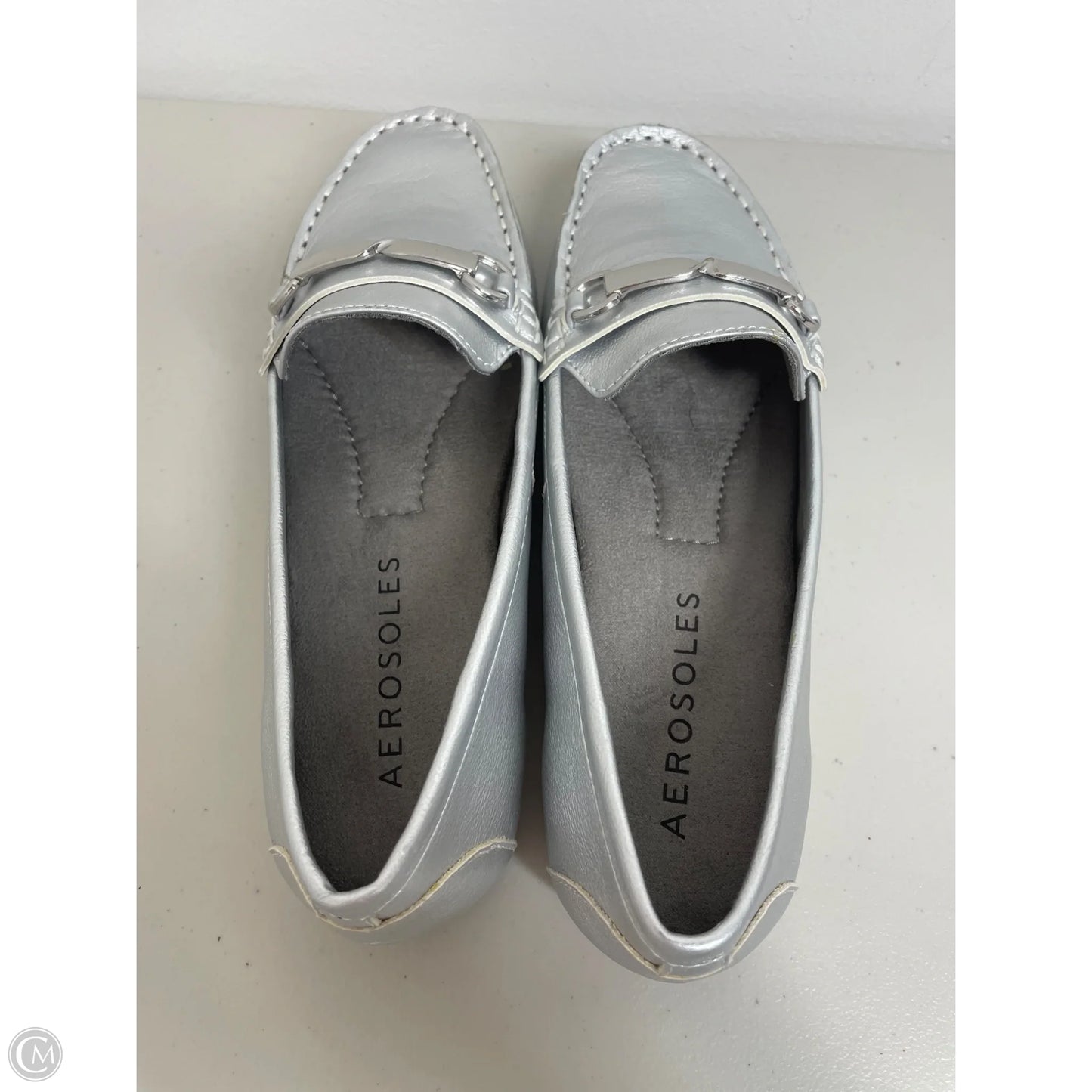Shoes Flats By Aerosoles In Silver, Size: 6.5