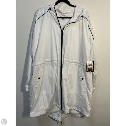 Athletic Jacket By Avia In White, Size: Xxl