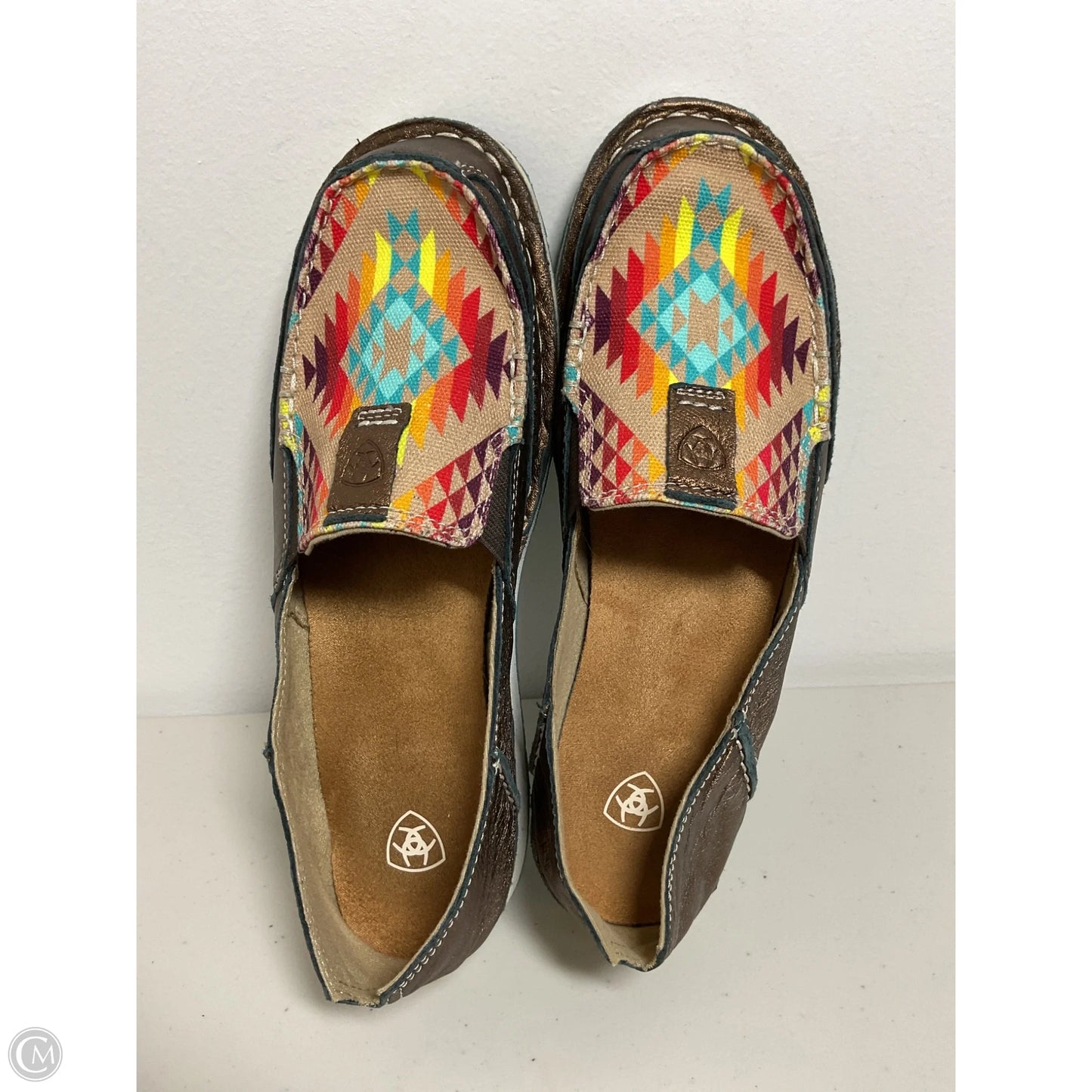 Shoes Flats By Ariat In Bronze, Size: 8.5