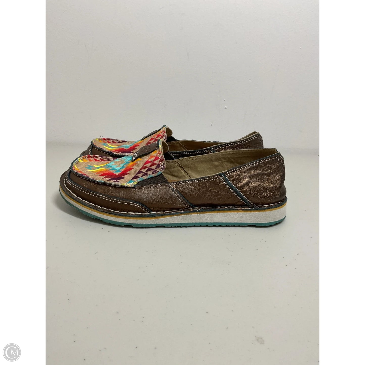 Shoes Flats By Ariat In Bronze, Size: 8.5