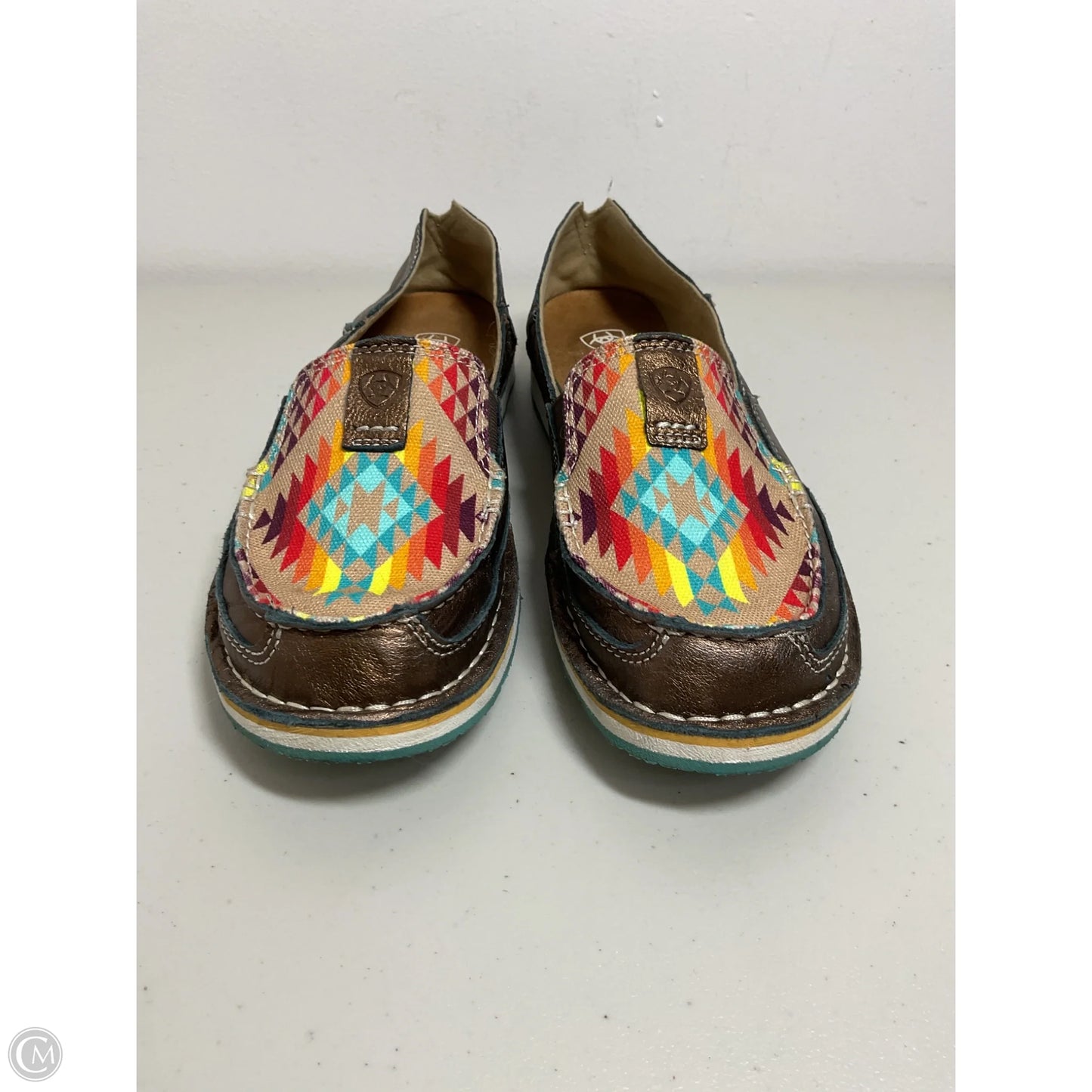 Shoes Flats By Ariat In Bronze, Size: 8.5