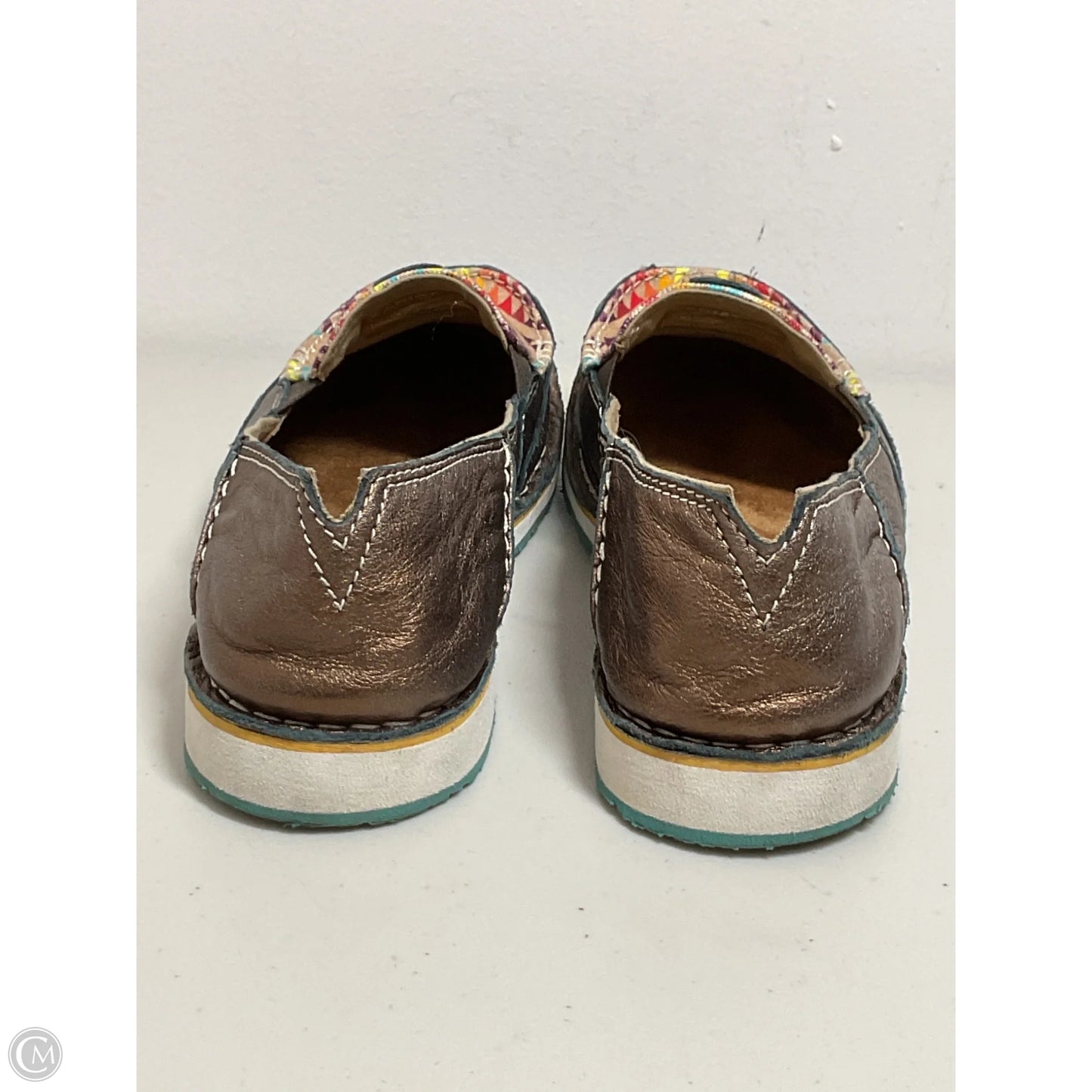 Shoes Flats By Ariat In Bronze, Size: 8.5