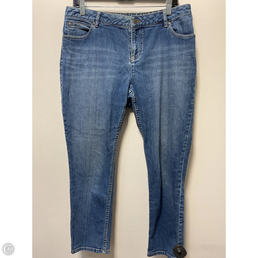Jeans Cropped By J. Jill In Blue Denim, Size: 12