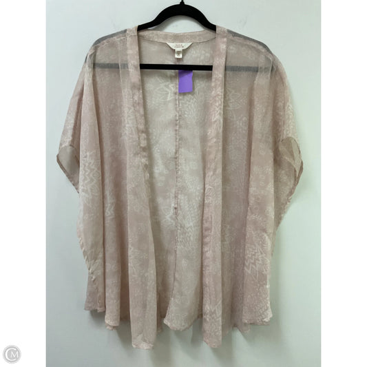 Kimono By Sun & Shadow In Pink & White, Size: S