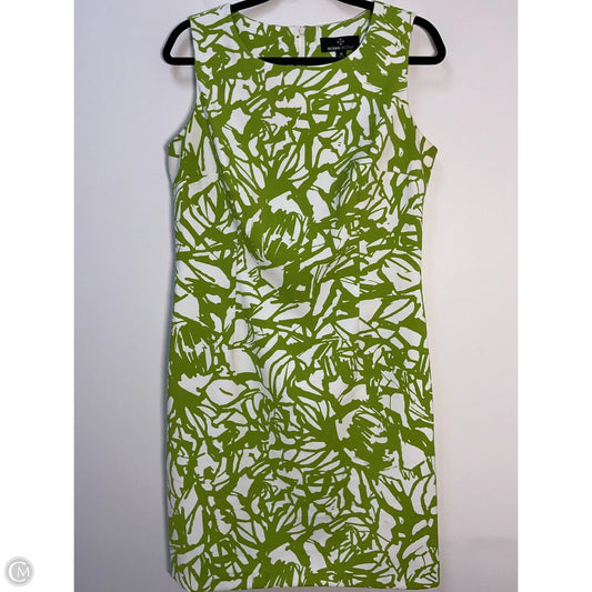 Dress Casual Midi By Ronnie Nicole In Green & White, Size: L